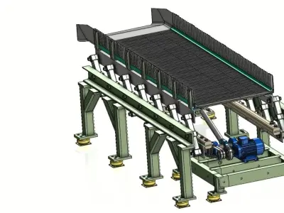 High Precision Vibratory Feeder and Conveyor System 3D model