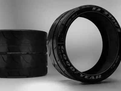 Car Tire  3D model by AetheronWorks