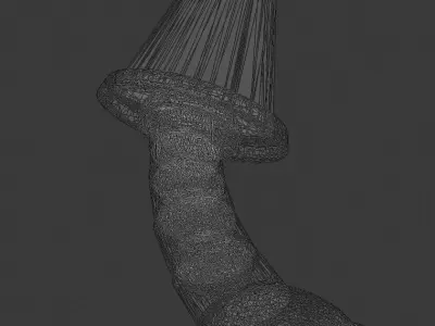 Sword Cleaver Low-poly 3D model