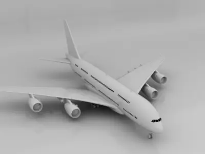 Airbus A380 3D model get