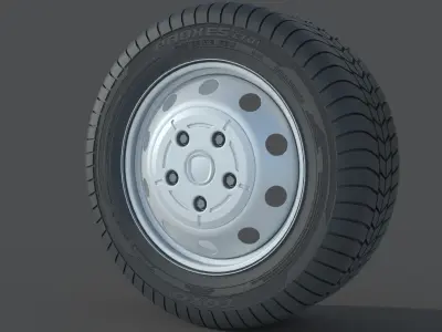 wheel Rim Tire 9 3D model