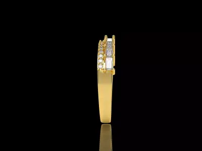 Twe Wave Ring 3D print model