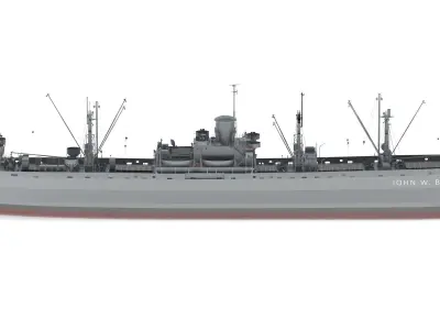 SS John W Brown 3D model