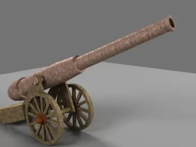 Cannon 3D model buy