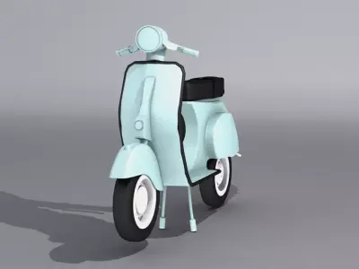 piaggio Vespa 125  Low-poly 3D model