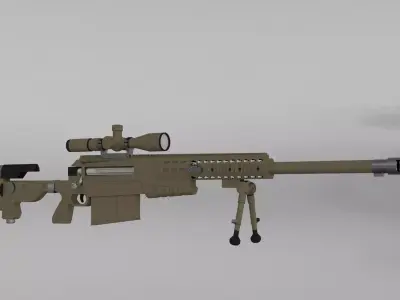 KSr50 sniper rifle 3D model