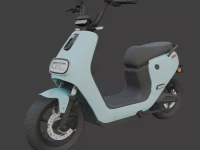 Electric Scooter 3D Model 3D model 2