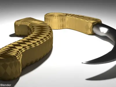 Karambit - tradisional curve blade 3D model