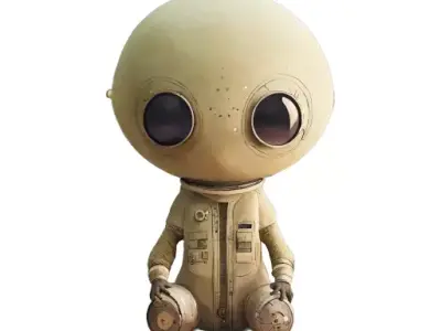 alien friend 3D model
