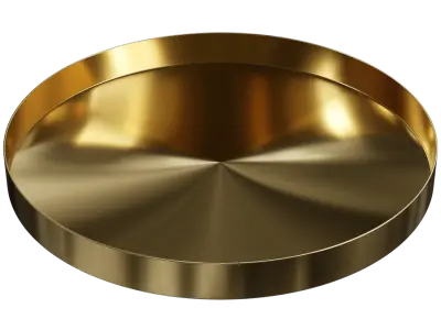  Round Gold Tray Model 