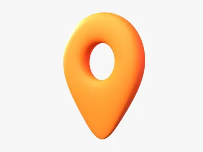 Location 3D Illustration 3D model