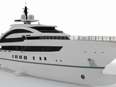 Caique Yacht 3D model