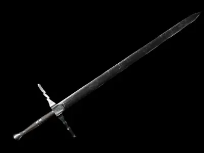 Rune Sword Low-poly 3D model buy