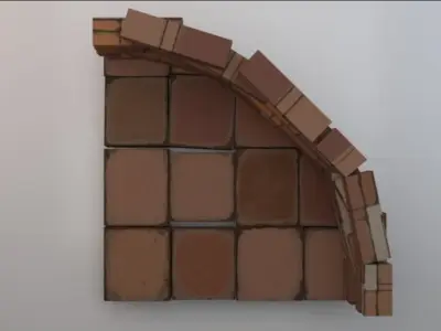 Round Barricade  Low-poly 3D model