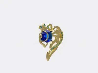 fish pendant 3D print model order