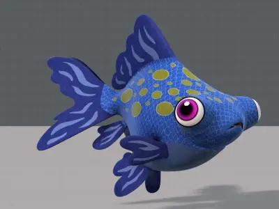 Fish V02 Low-poly 3D model