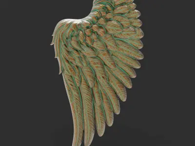 Angel Wing Keepsake DIY Cherub Wings 3D print model