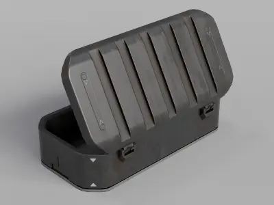 Sci-fi Military Weapon Crate PBR  Low-poly 3D model