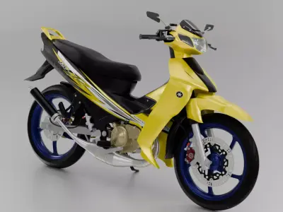 2000 - Yamaha 125Z 3D model
