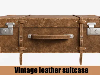 Vintage Suitcase 3D model