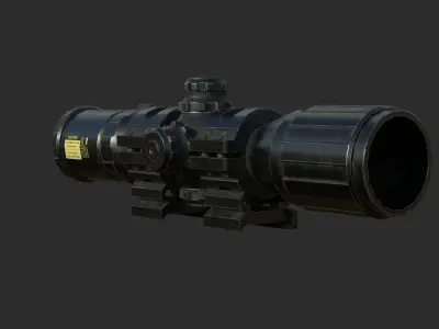 Weapon - Scope - 12 - UTG3BugBuster Low-poly 3D model