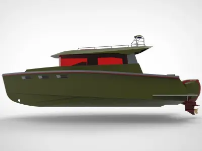 combatan boat 3D model