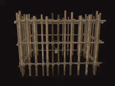 Medieval Prisoner Cell V02 Low-poly 3D model