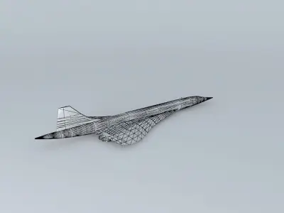 British Airways Concorde 3D model