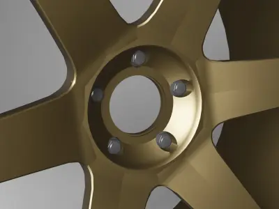 Volk Racing TE37 3D model by BackyardGarage