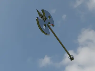 Axe Weapon Free low-poly 3D model purchase
