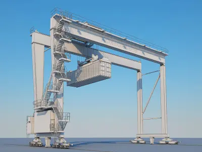 Gantry crane 3D model purchase
