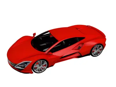 Concept Premium Sport Vehicle Futuristic Performance Design 3D model