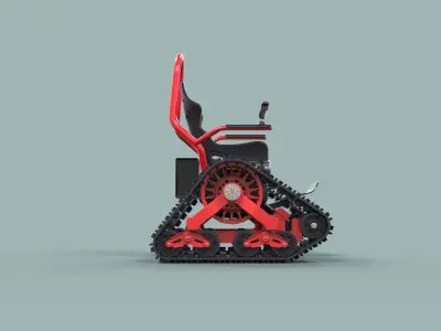Tankchair concept 3D model