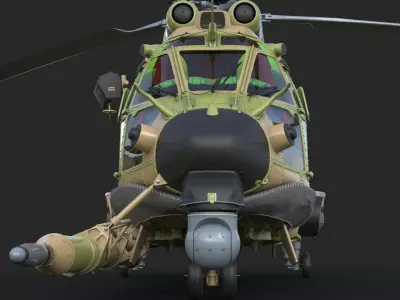 Eurocopter H225M Cougar 3ds max Vray  3D model
