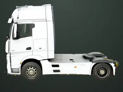 Generic Heavy Truck Chassis 03 All PBR Unity UE Textures Low-poly 3D model