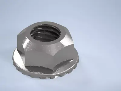 IKEA HEMNES Bed Frame Nut Replacement for IKEA Part 104875 3D model