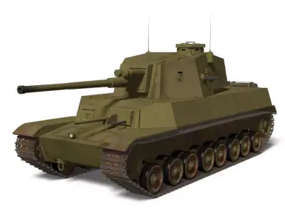 Type5 medium tank Chi ri 3D model