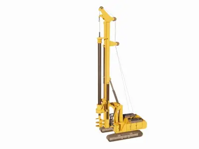 pile drilling machine 3D print model
