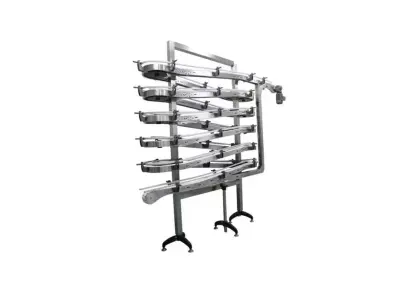 Spiral Rotary Lifting Conveyor System 3D model