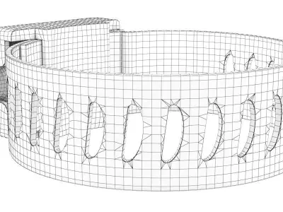 Pipe clamp 01 3D model