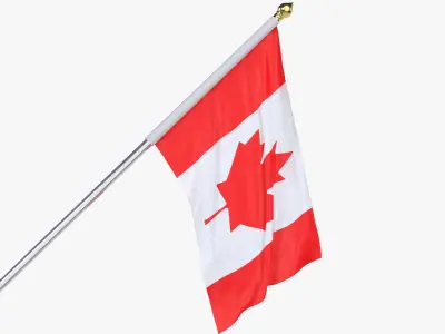  Canada Cloth Flag Wall Mount Animated 