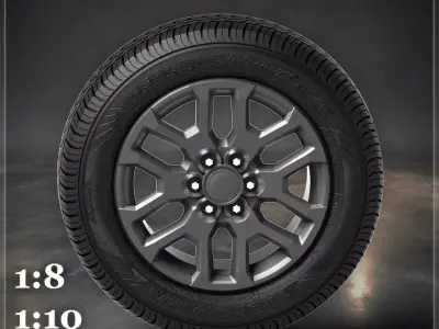 Wheel RC Truck Toyota Tundra 3D print model
