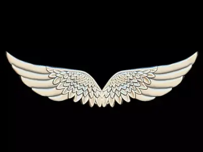 wings pendant 3D print model purchase