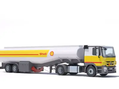 Mercedes Actros Refueler Truck 3D model