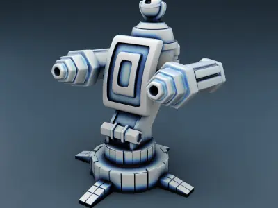 Combat guns Set Part 1 3D print model