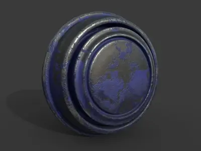 Smart material metal pack  Low-poly 3D model