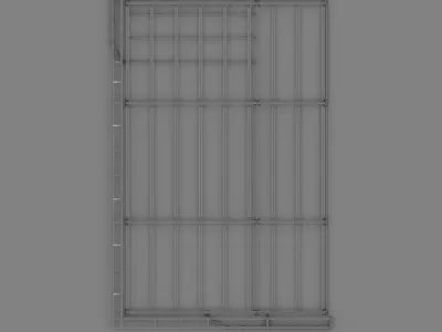 Industrial Metal building 3D model
