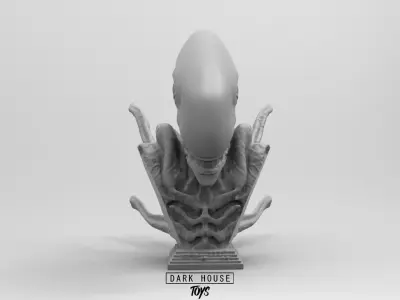 Scout Alien Xenomorph Bust 3D Printing model 3D print model purchase