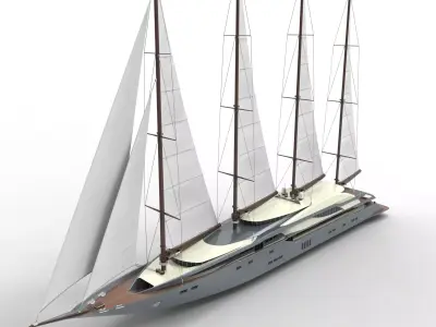 Sailing Yacht 3D model