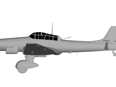 Junkers Ju 87 3D model buy